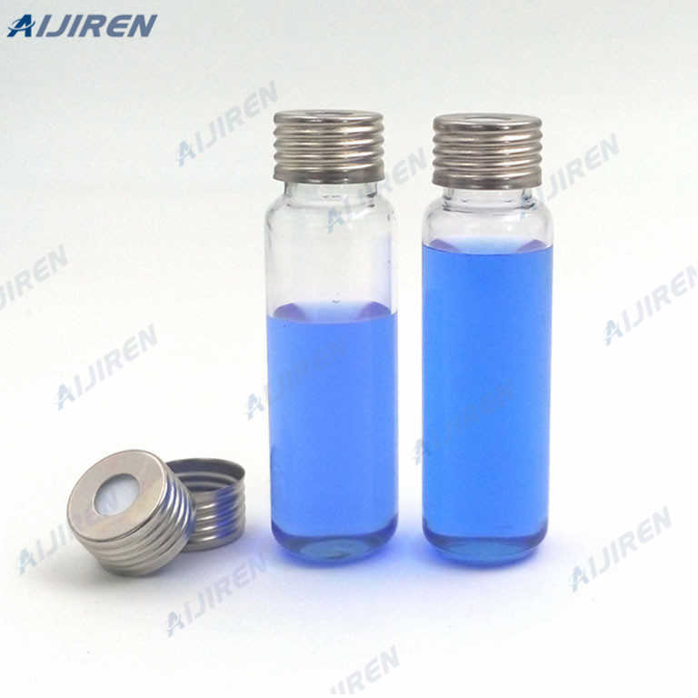 hs vials 23mm outer diameter crimping silver aluminium caps clear